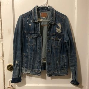 American Eagle Distressed Jean Jacket